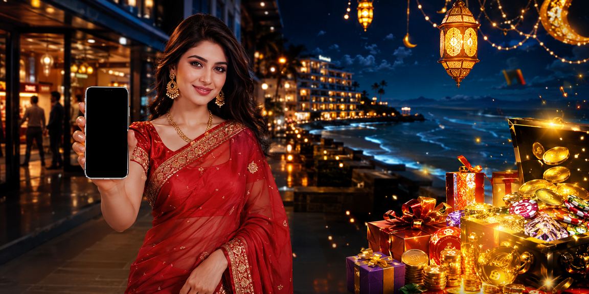 কক্সবাজারে শাড়ি পরে মোবাইলে cbaji ক্যাসিনো অ্যাপ ব্যবহার করছেন একজন ব্যবহারকারী